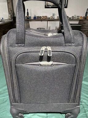 American Tourister Gray Compact Carry-On Roller Bag